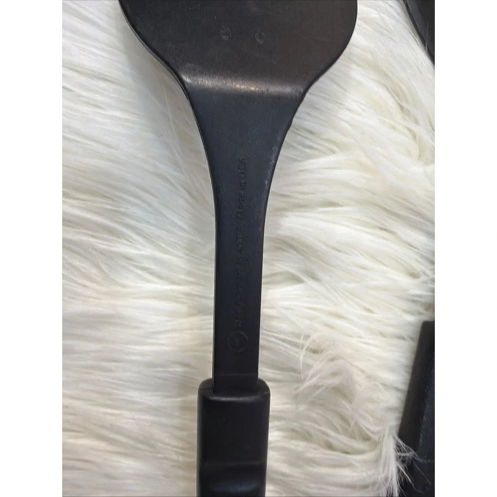 Calphalon Nylon Kitchen Utensil Set  Spoon Spatula Black Gray Lot 3 Heavy Duty 8